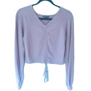 Shein Women's Long sleeve crop top. Size Med. light purple color.